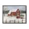 Stupell Industries Snowy Holiday Tree Farm Landscape Framed Giclee Art